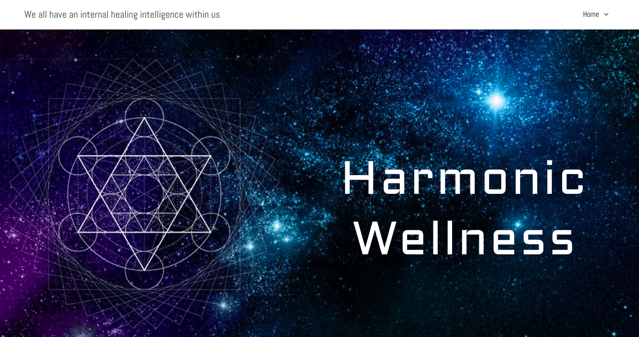 Homepage for Harmonic Wellness